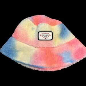 NWOT Jack’s Surfboards Newport Beach Sorbet Colored Adjustable Sherpa Bucket hat